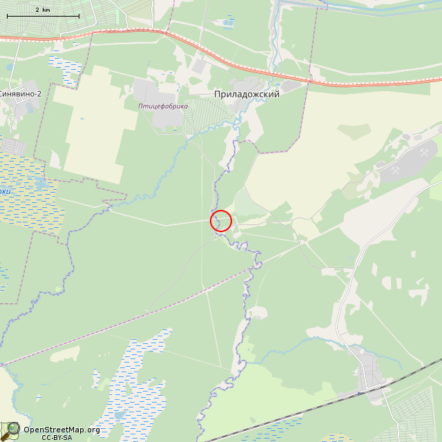 Карта где находится ЖБОТ Си-16 в мелком масштабе