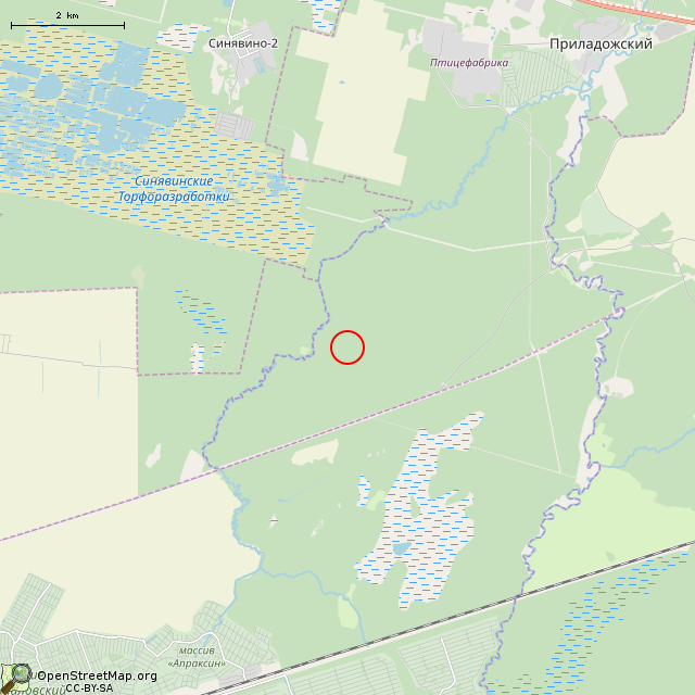 Карта где находится Разрушенный ЖБОТ Си-11 в мелком масштабе