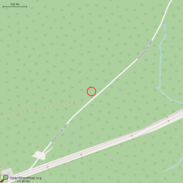 Карта где находится ЖБОТ (Приладожское городское поселение) в среднем масштабе