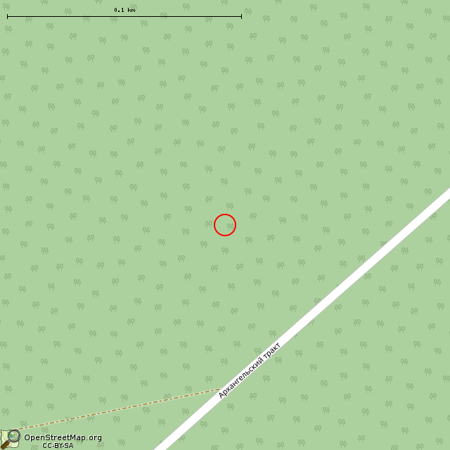 Карта где находится ЖБОТ (Приладожское городское поселение) в крупном масштабе