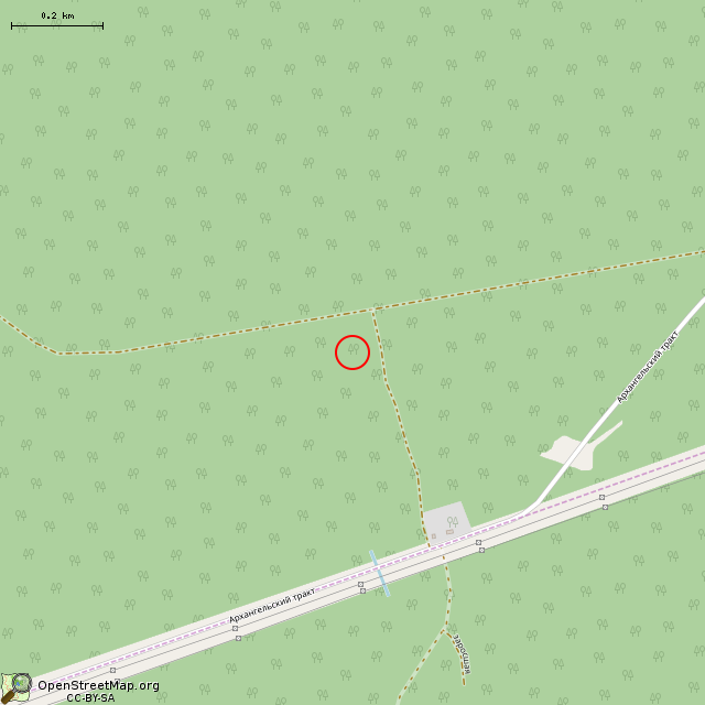 Карта где находится ЖБОТ Си-24 (Приладожское городское поселение) в среднем масштабе