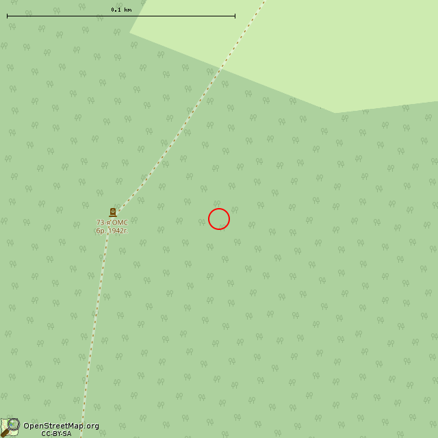 Карта где находится Разрушенный ЖБОТ Си-7 в крупном масштабе