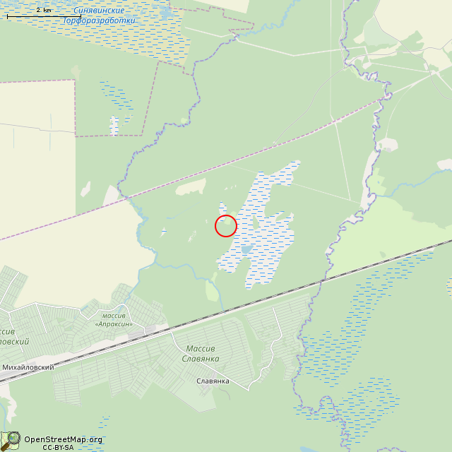 Карта где находится Разрушенный ЖБОТ Си-7 в мелком масштабе