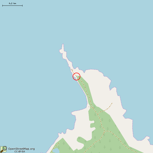 Карта где находится Заброшенный пункт наблюдения в среднем масштабе