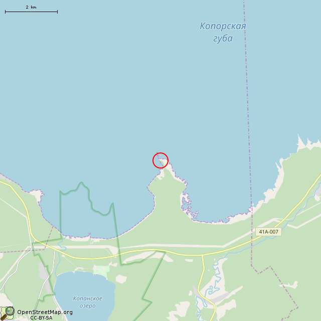 Карта где находится Заброшенный пункт наблюдения в мелком масштабе