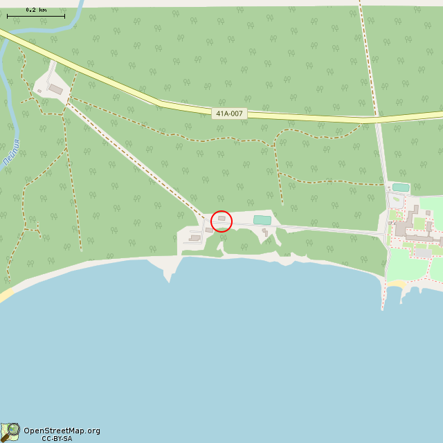 Карта где находится Гимнастический зал в среднем масштабе