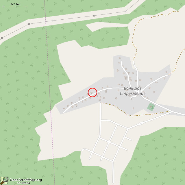 Карта где находится Колодец (Большое Стремление) в среднем масштабе