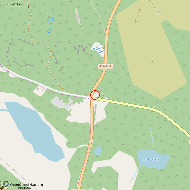 Карта где находится Братская могила советских воинов № 30 «Петровка» в среднем масштабе