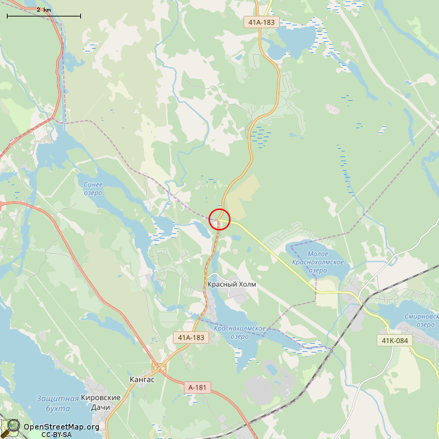 Карта где находится Братская могила советских воинов № 30 «Петровка» в мелком масштабе