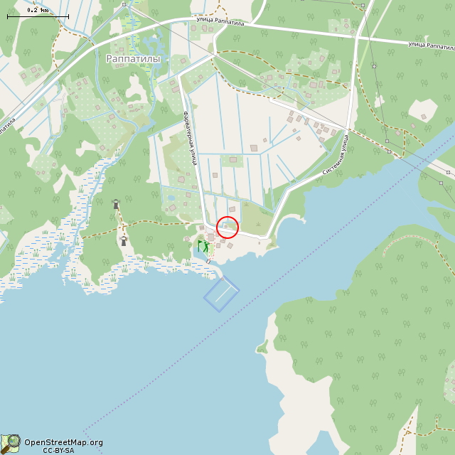 Карта где находится Памятник перемирию между СССР и Финляндией 4 сентября 1944 года (Выборг) в среднем масштабе