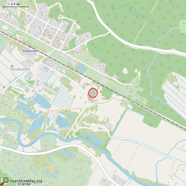 Карта где находится Памятник майору Ф. Н. Кравцову (Кравцово) в среднем масштабе