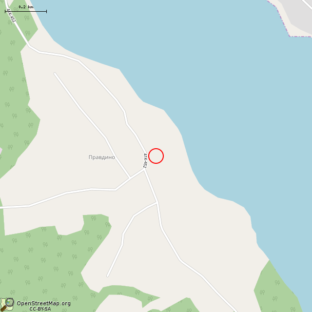 Карта где находится Здесь находилась кирха прихода Муолаа ( Muolaa ) (Правдино) в среднем масштабе