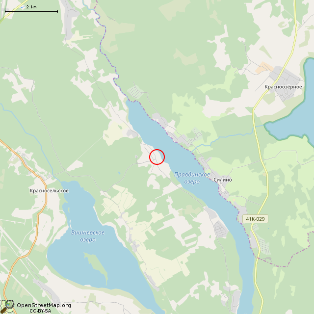 Карта где находится Здесь находилась кирха прихода Муолаа ( Muolaa ) (Правдино) в мелком масштабе