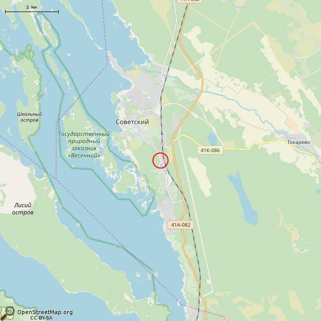 Карта где находится Памятный знак на месте боя 11-ти героев в мелком масштабе