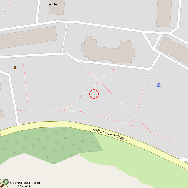 Карта где находится Памятник — орудие с бронекатера № 324 (Приморск) в крупном масштабе