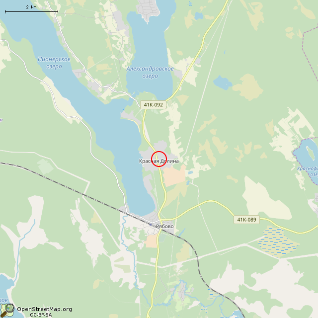 Карта где находится Памятный камень (Красная Долина) в мелком масштабе