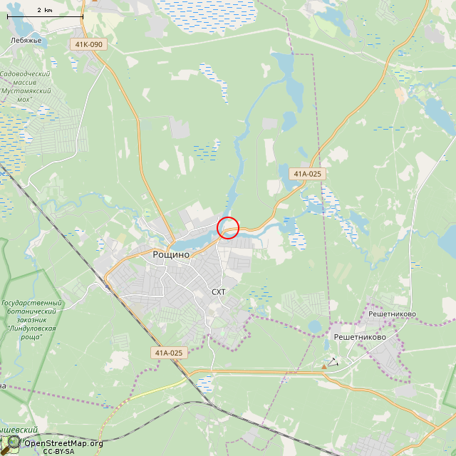 Карта где находится Памятник В. И. Ленину (Рощино)      | памятник, монумент, Ленин в мелком масштабе