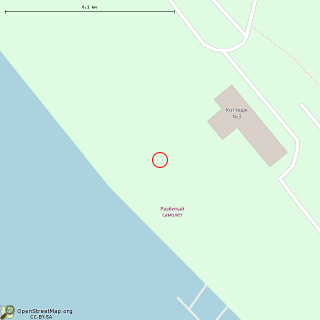 Карта где находится Памятник погибшему самолету Ил-2 (Зеркальный) в крупном масштабе