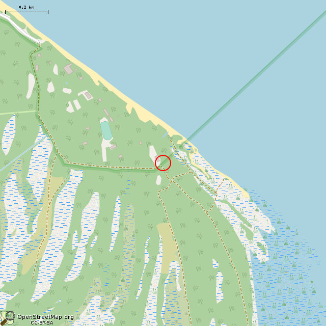 Карта где находится Отреставрированное корабельное орудие в среднем масштабе