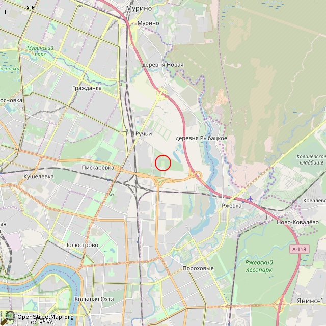 Карта где находится Обелиск памяти (Санкт-Петербург)      | указатель, памятный знак, стела в мелком масштабе