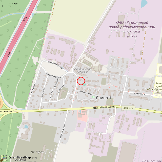 Карта где находится Памятник Владимиру Ильичу Ленину (Янино-1) в среднем масштабе