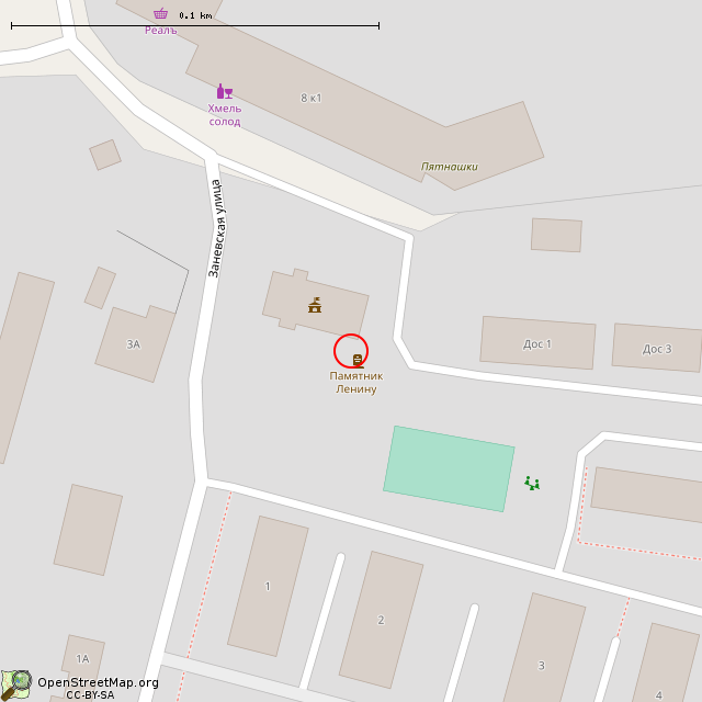 Карта где находится Памятник Владимиру Ильичу Ленину (Янино-1) в крупном масштабе