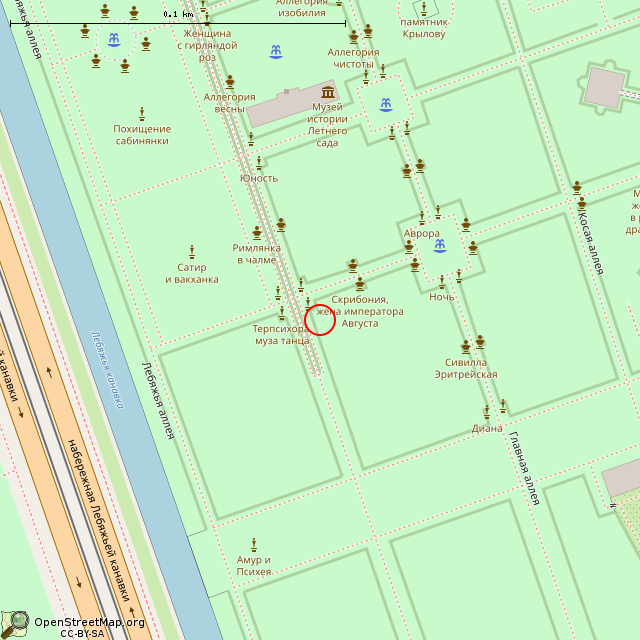 Карта где находится Талия (Санкт-Петербург) в крупном масштабе