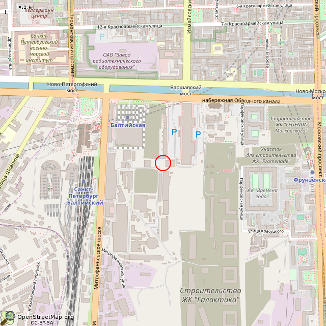 Карта где находится Памятник С. М. Кирову (Санкт-Петербург) в среднем масштабе