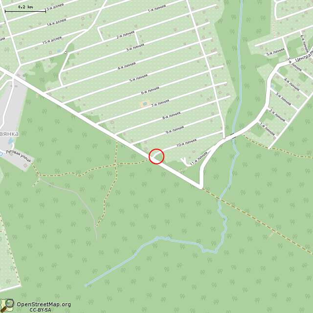 Карта где находится Обелиск в среднем масштабе