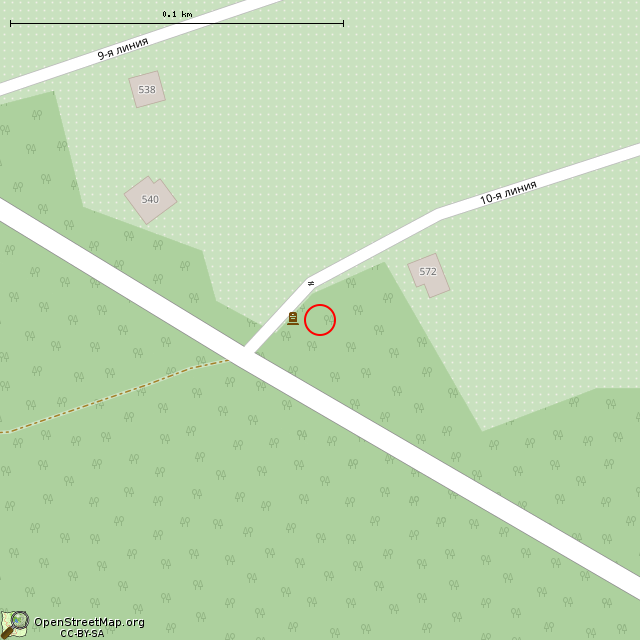 Карта где находится Обелиск в крупном масштабе