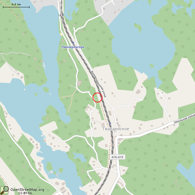 Карта где находится Колодец (Гвардейское) в среднем масштабе