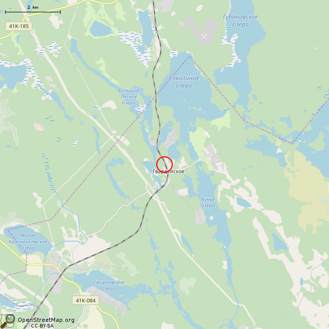 Карта где находится Колодец (Гвардейское) в мелком масштабе