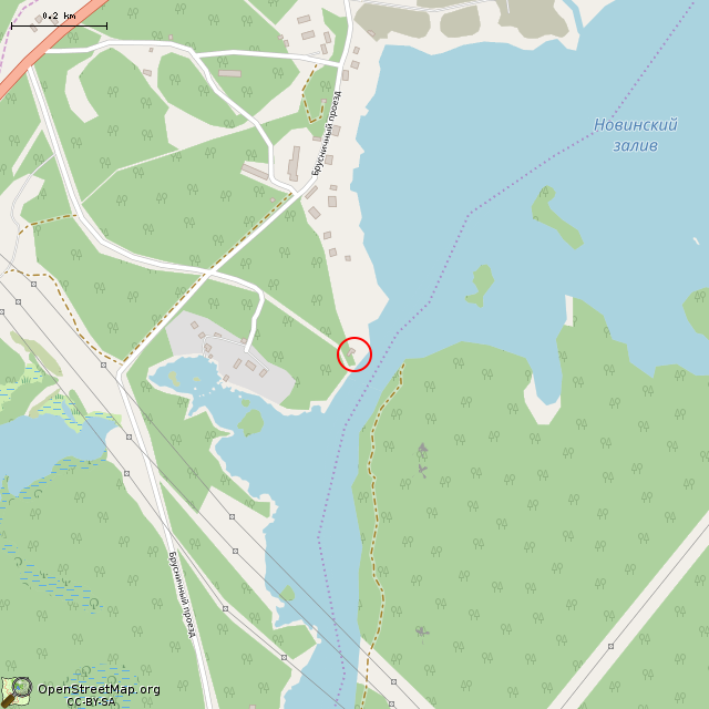 Карта где находится Заброшенная лоцманская станция (Выборг) в среднем масштабе