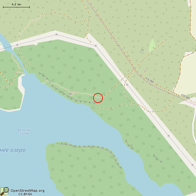 Карта где находится Заброшенный пограничный пункт наблюдения (Выборг) в среднем масштабе