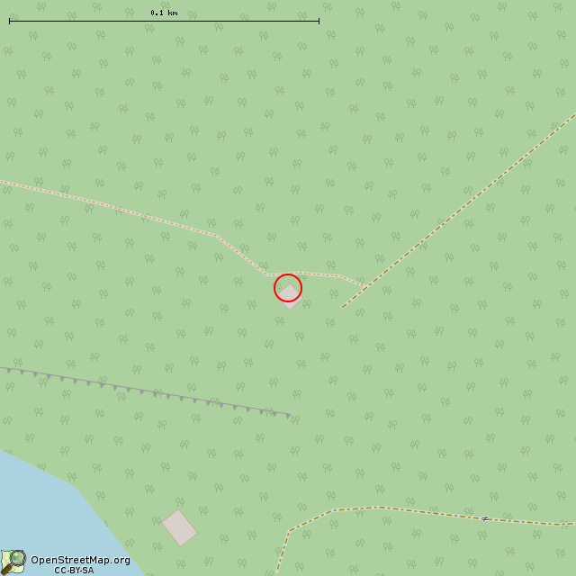 Карта где находится Заброшенный пограничный пункт наблюдения (Выборг) в крупном масштабе