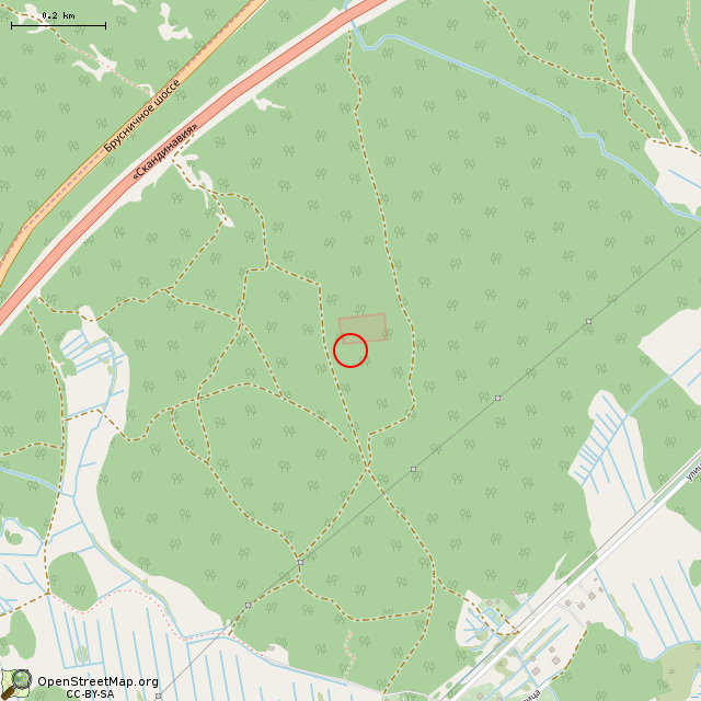 Карта где находится Убежище (бункер) (Выборг) в среднем масштабе