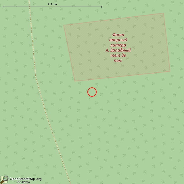 Карта где находится Убежище (бункер) (Выборг) в крупном масштабе