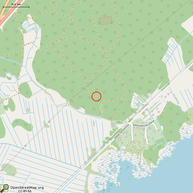 Карта где находится Гроты (Выборг) в среднем масштабе