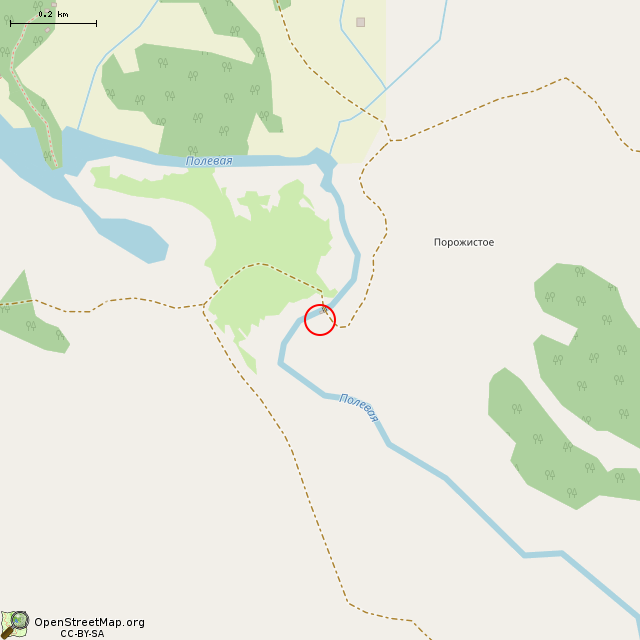 Карта где находится Бетонный фундамент в среднем масштабе