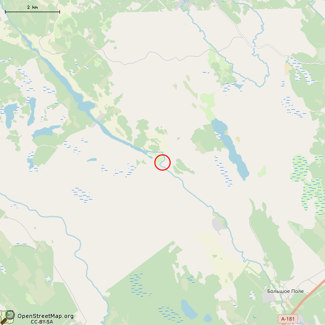 Карта где находится Бетонный фундамент в мелком масштабе