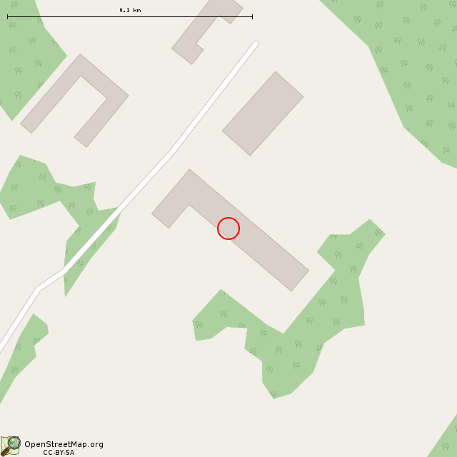 Карта где находится Заброшенный коровник в крупном масштабе