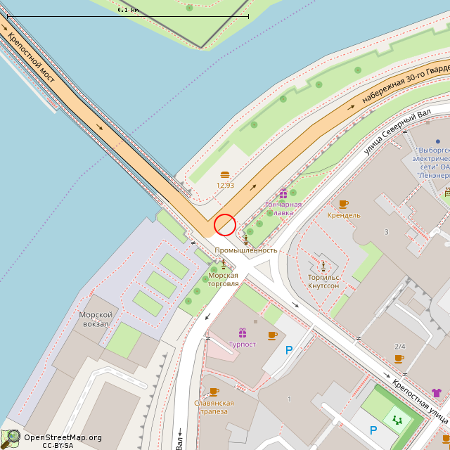 Карта где находится Скульптура «Промышленность» (Выборг) в крупном масштабе