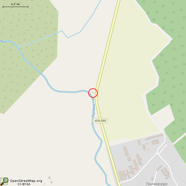 Карта где находится Заброшенное здание в среднем масштабе