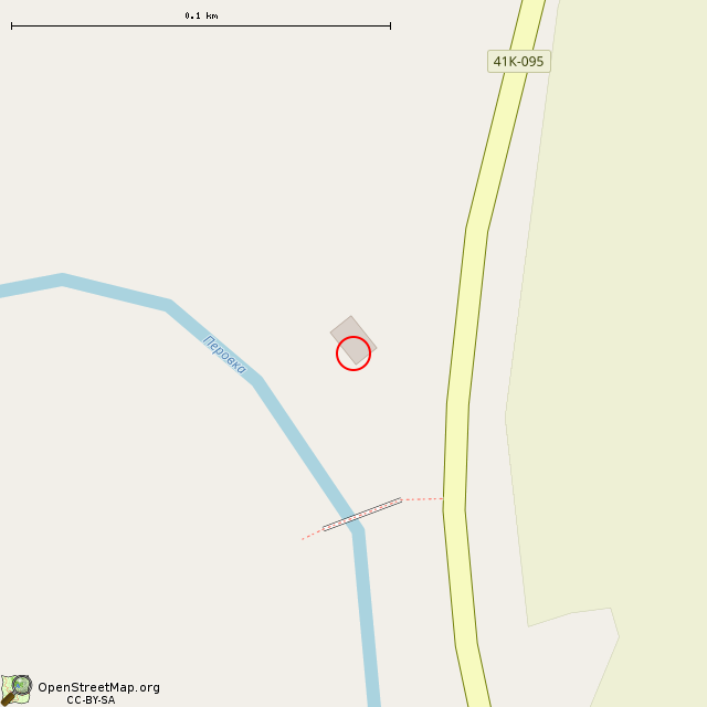 Карта где находится Заброшенное здание в крупном масштабе