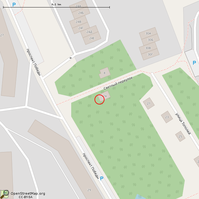 Карта где находится Сгоревший дом (Выборг) в крупном масштабе