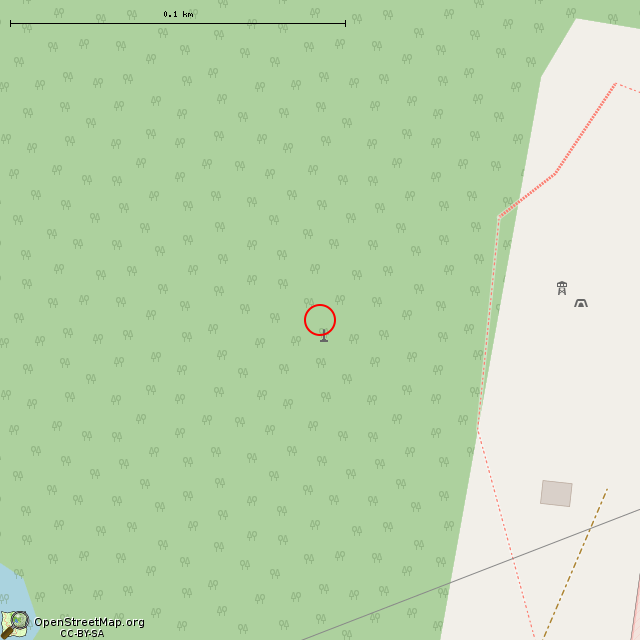 Карта где находится Башня дальномера в крупном масштабе
