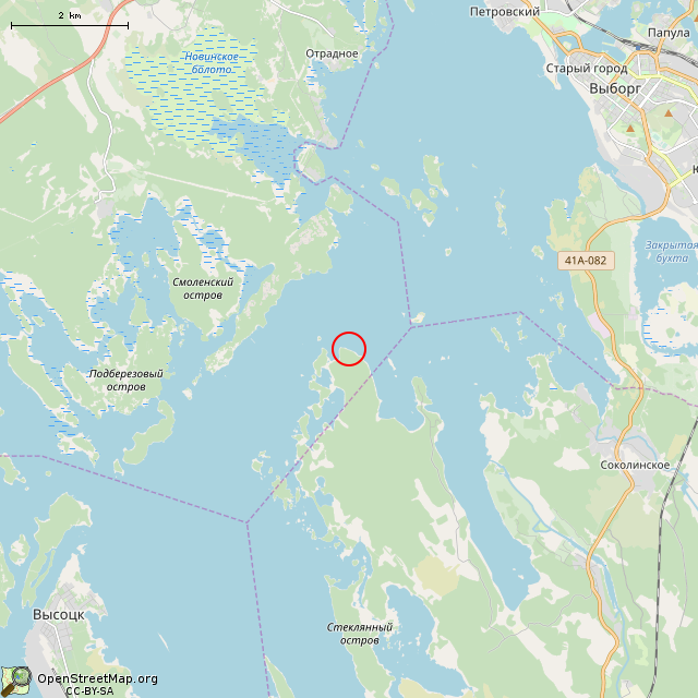 Карта где находится Пристань в мелком масштабе