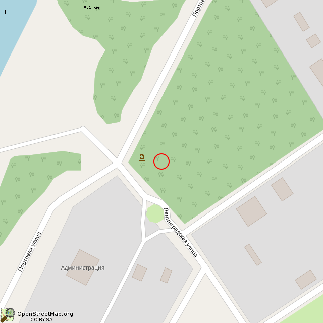 Карта где находится Памятник десанту на острова Выборгского залива (Высоцк) в крупном масштабе