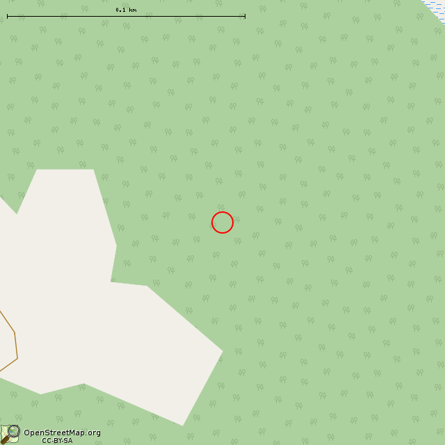 Карта где находится ДОТ Mu-27 в крупном масштабе