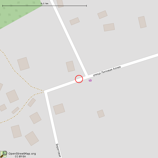 Карта где находится Бывшие ворота в усадьбу. (Ландышевка) в крупном масштабе